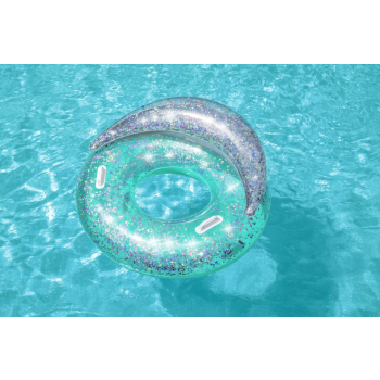 Gwiezdne koło do Pływania z brokatem BESTWAY 117cm Winyl + 2 uchwyty do trzymania